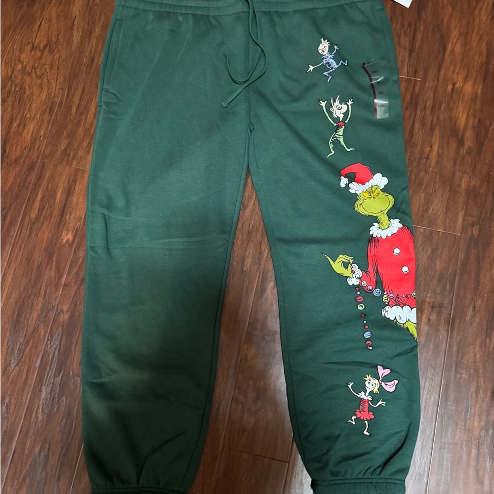 Green Grinch Jogger Pants